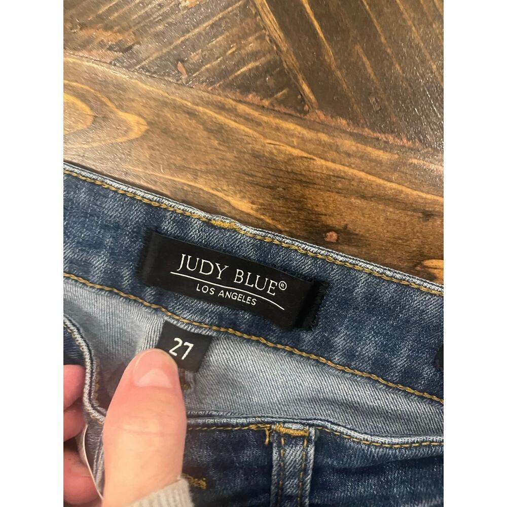 Judy Blue Jeans Relaxed Fit Women 27 Academia Stretch Casual Comfy Preppy Grunge - Picture 2 of 11